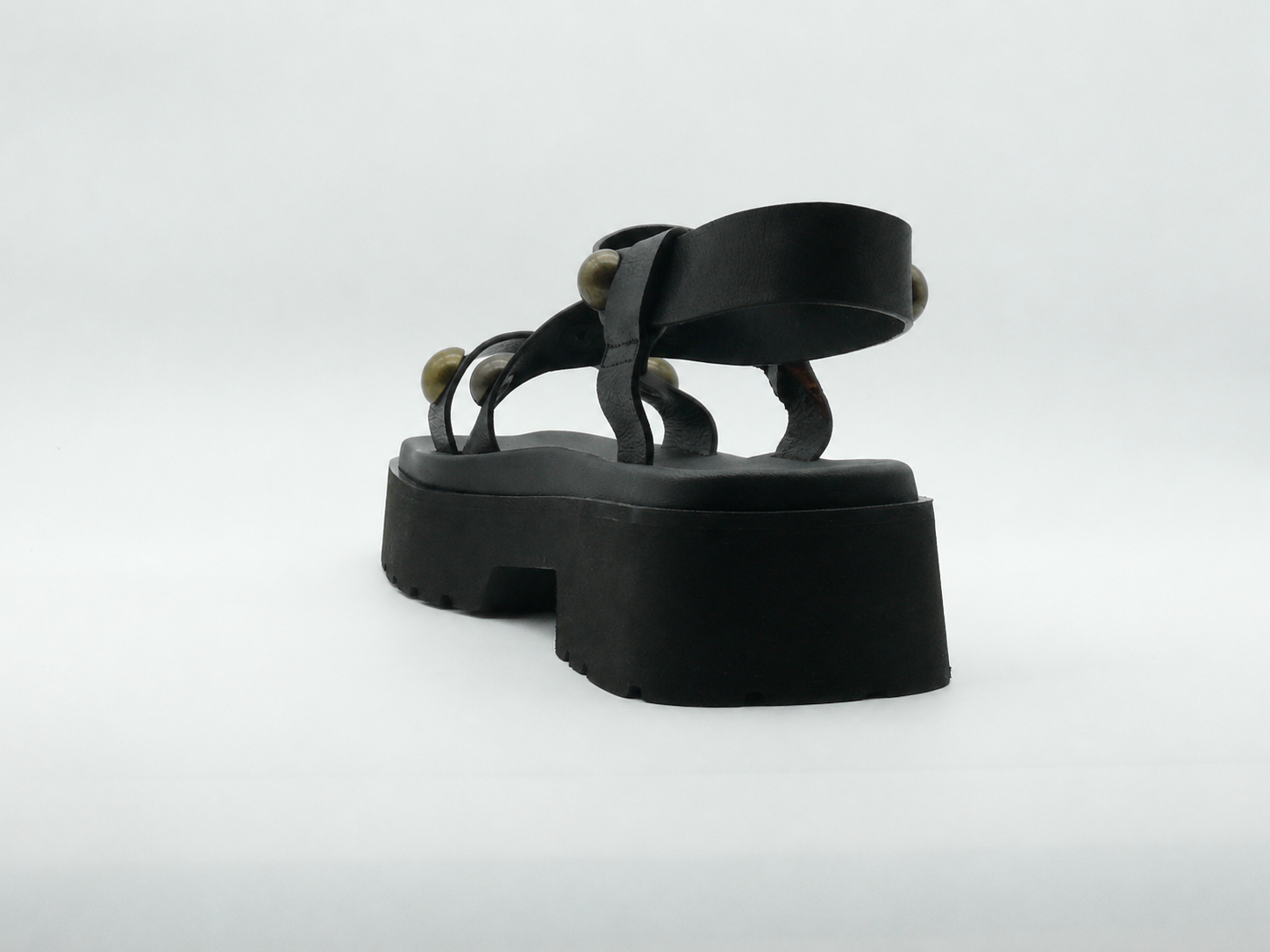 Fru.it 7930 Texano Nero – Sandales plateforme Femme