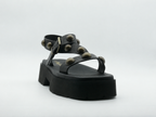 Fru.it 7930 Texano Nero – Sandales plateforme Femme