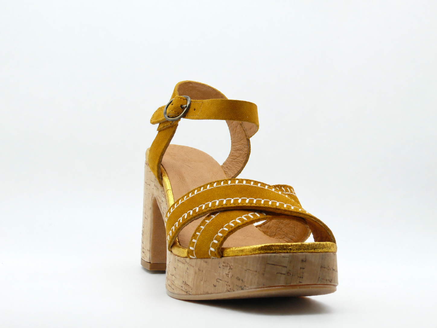 MINKA Design Ignatia Chanvre – Sandales à talon Femme