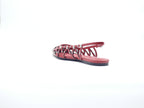 ASH Bazaar Aura Rouge – Sandales plates slingback en cuir à clous Femme