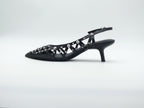 ASH Bizarre Escarpins Slingback Cuir Noir Clouté