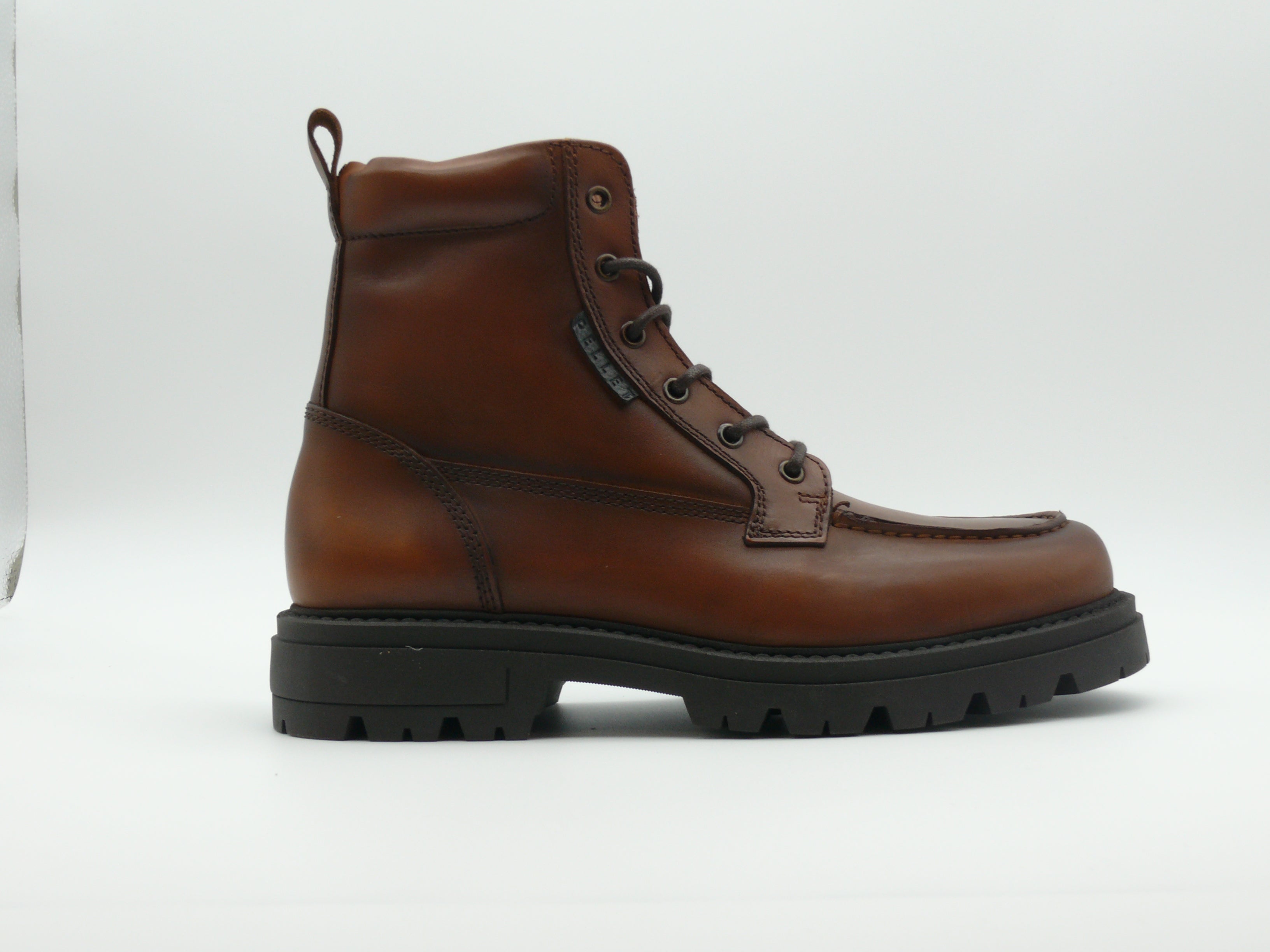 Pellet Armel Boots Homme Cuir Pull Up Brandy