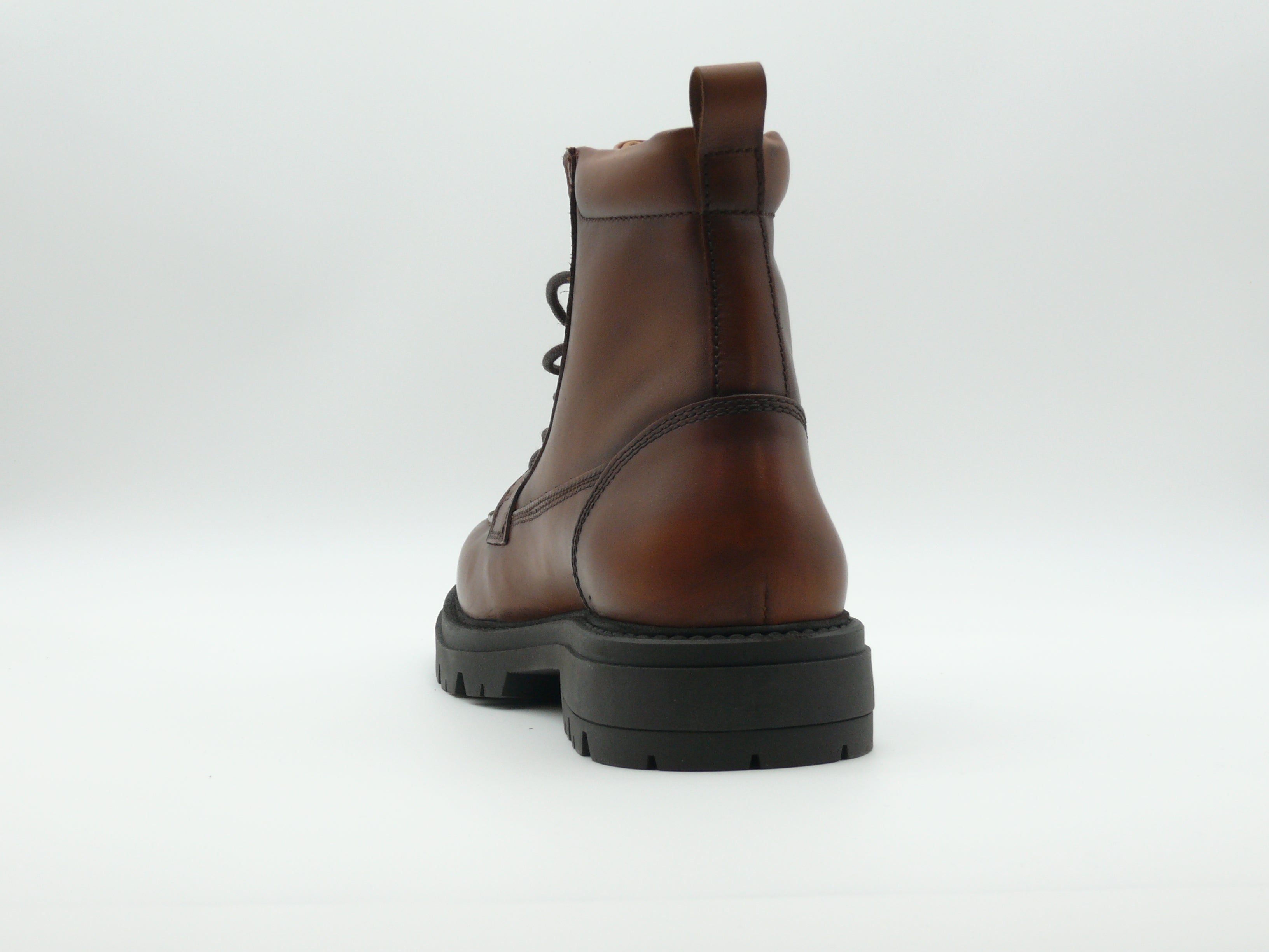Pellet Armel Boots Homme Cuir Pull Up Brandy
