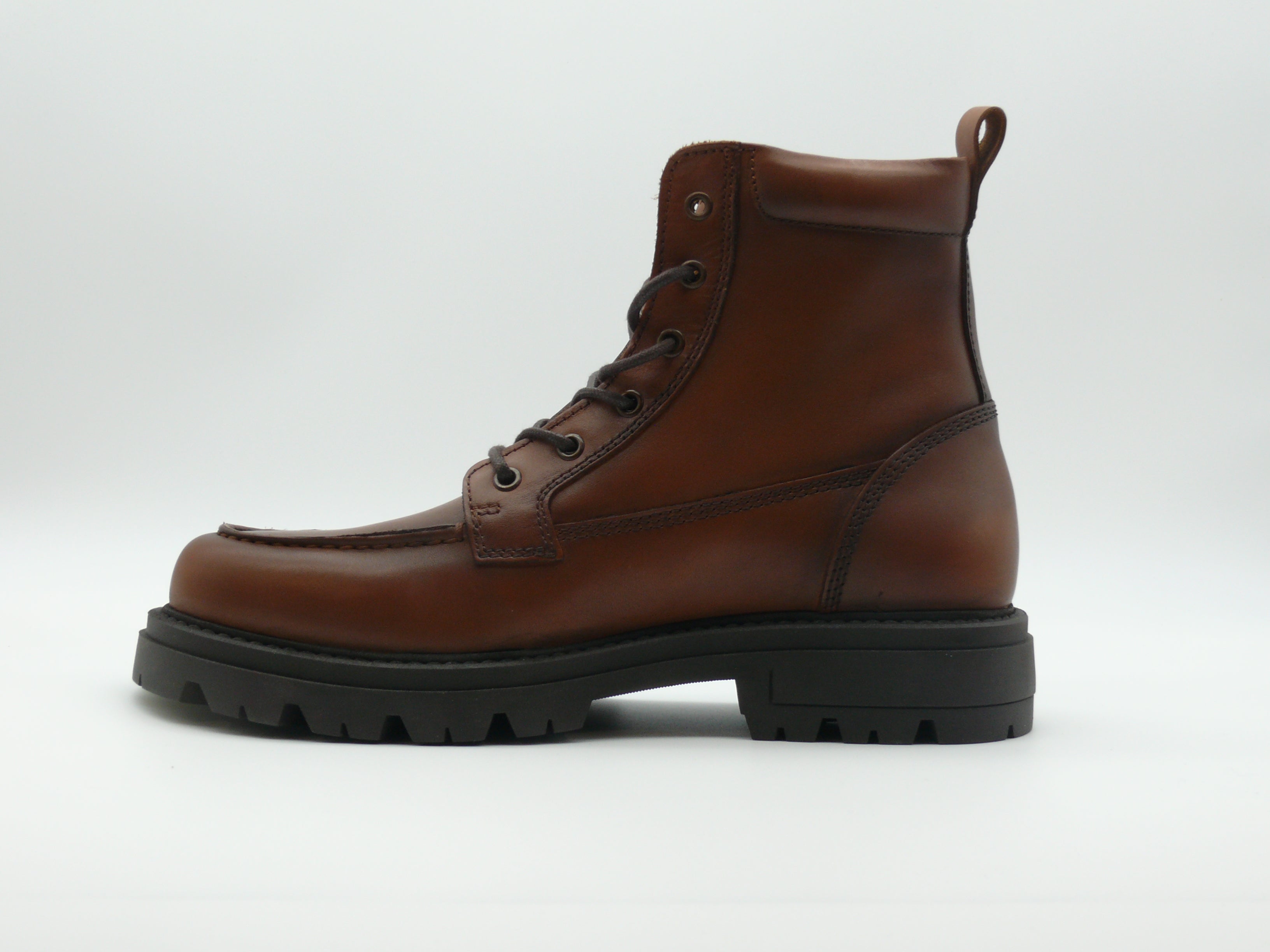 Pellet Armel Boots Homme Cuir Pull Up Brandy