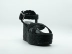 Semerdjian 2780 Rafia Nero – Sandales compensées Femme