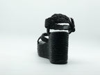 Semerdjian 2780 Rafia Nero – Sandales compensées Femme