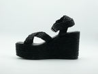 Semerdjian 2780 Rafia Nero – Sandales compensées Femme