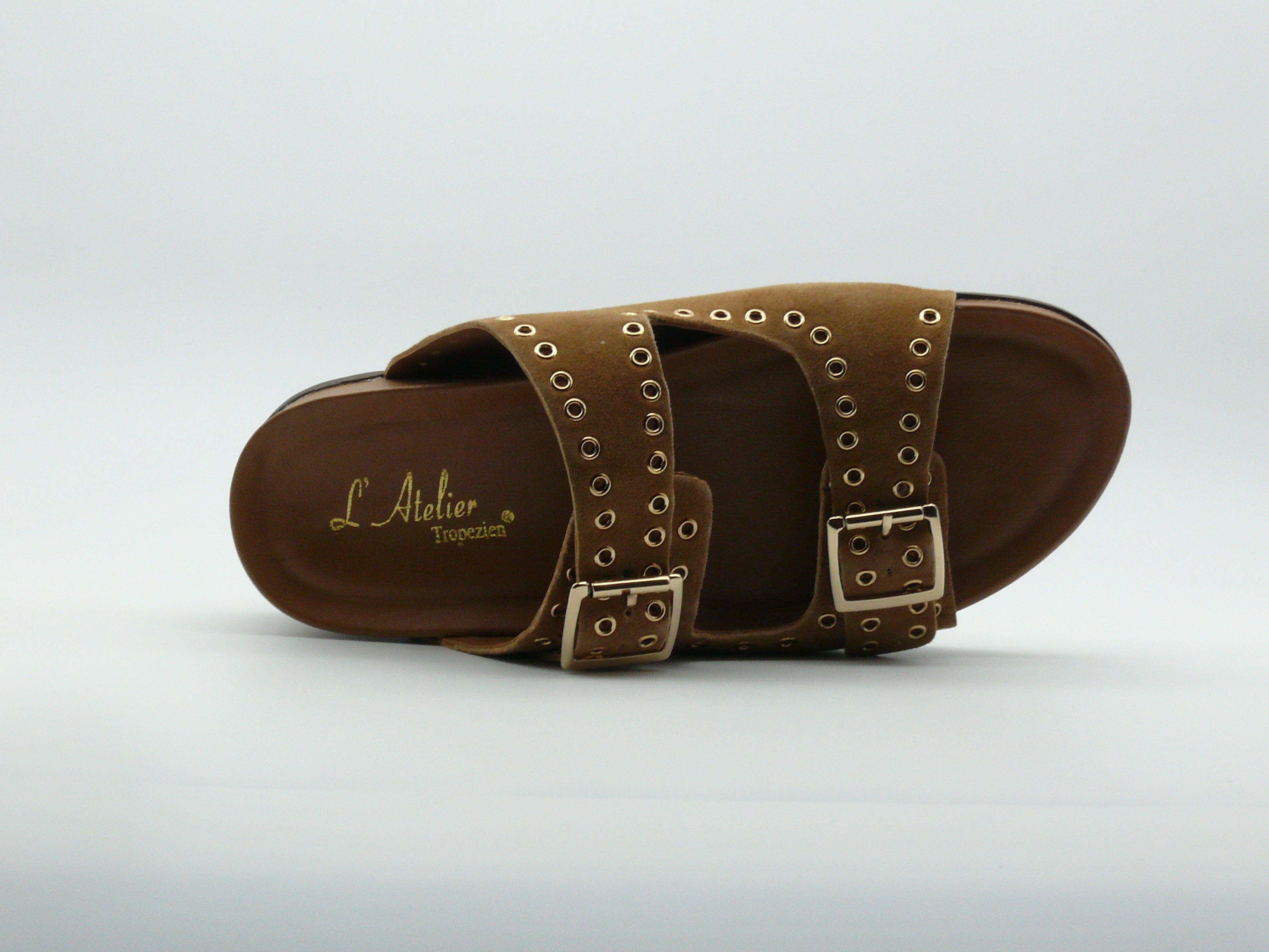 L'Atelier Tropézien CHV100 – Sandales Plates Femme
