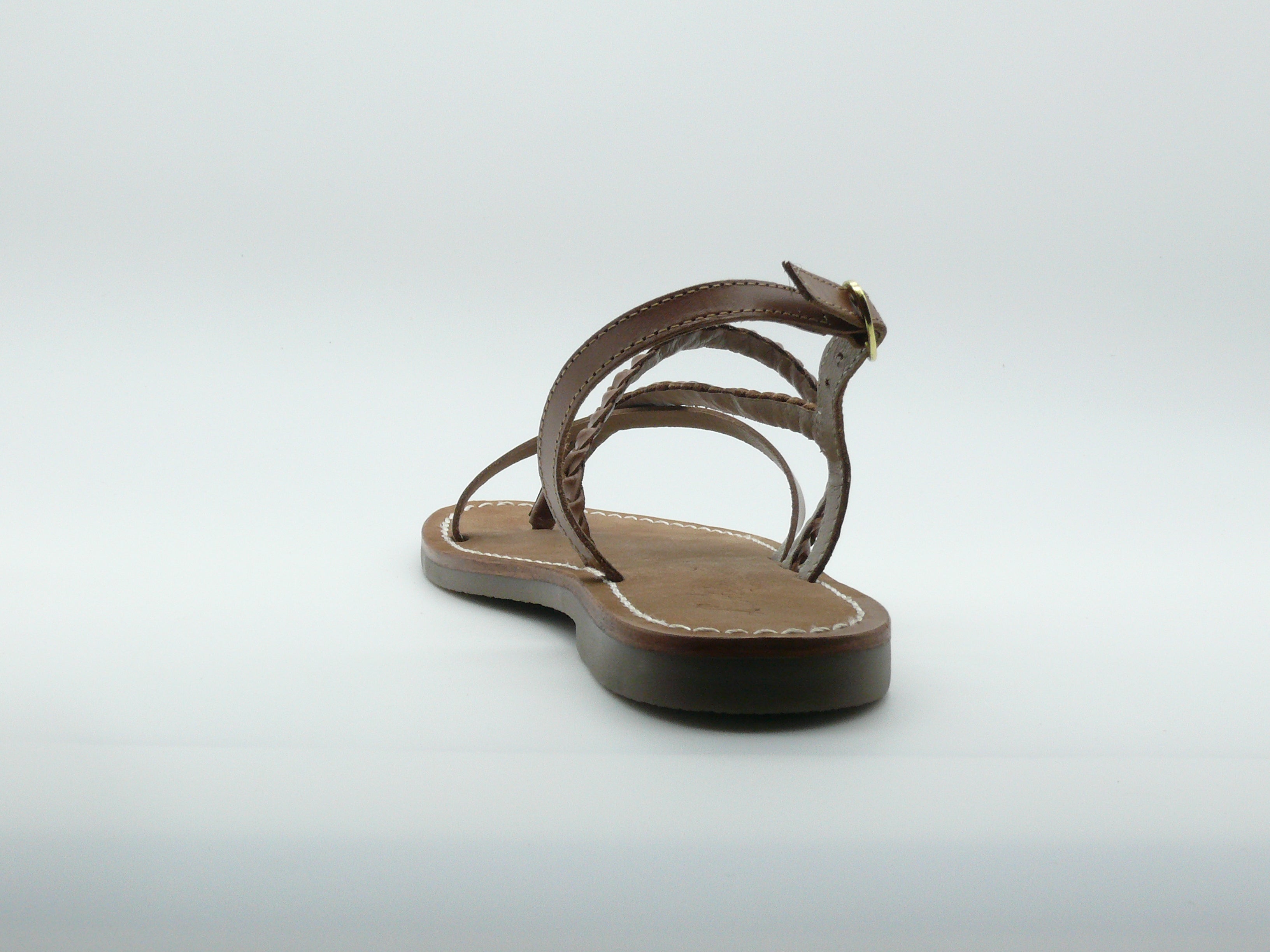 L'Atelier Tropézien SH_304 TAN - Sandales plates Femme