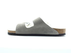 Birkenstock Arizona Shearling Sandales Femme - Stone