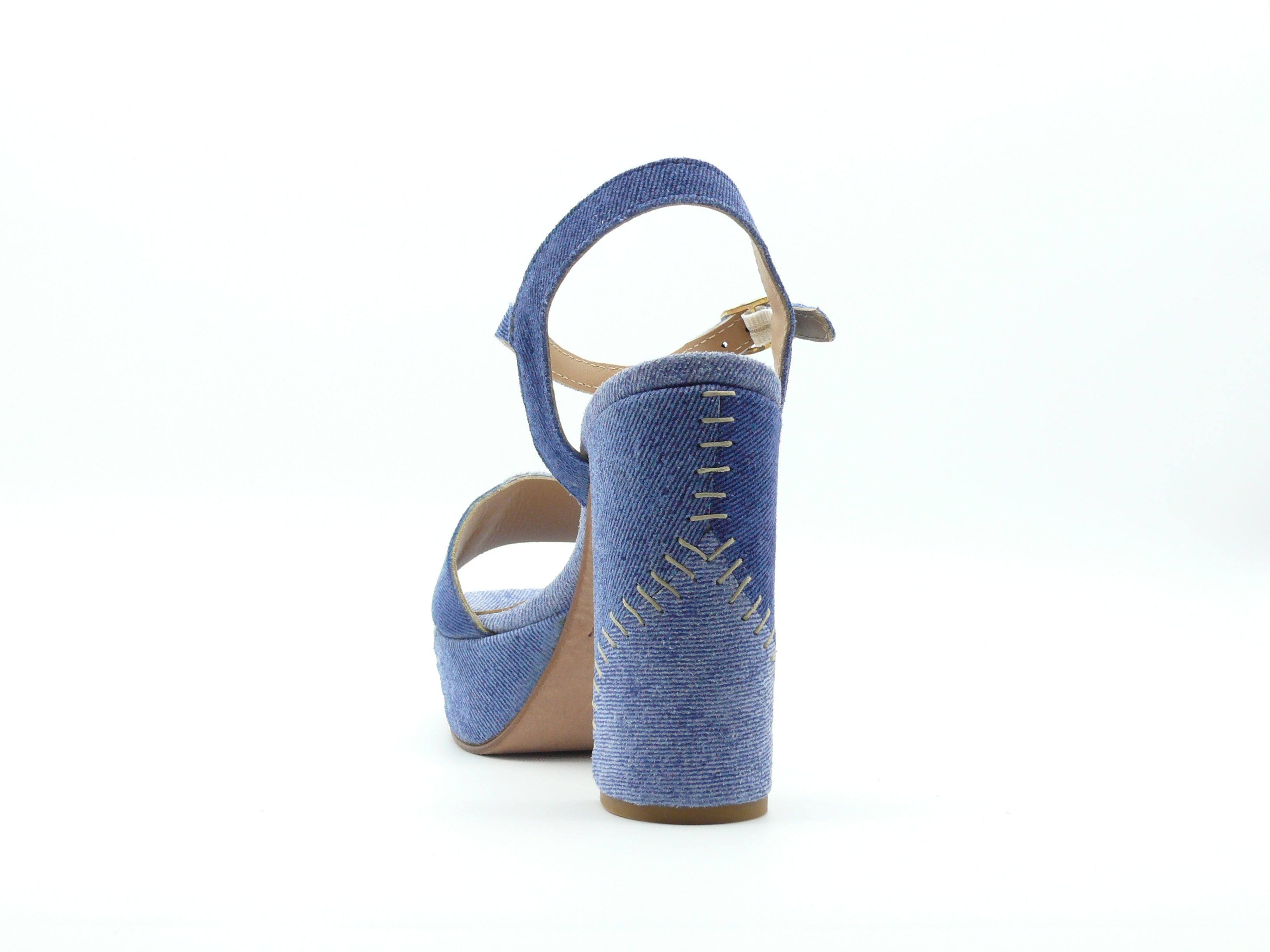 Fiorina S-152620PA1 Sandales Plateforme Femme Bleu Jean