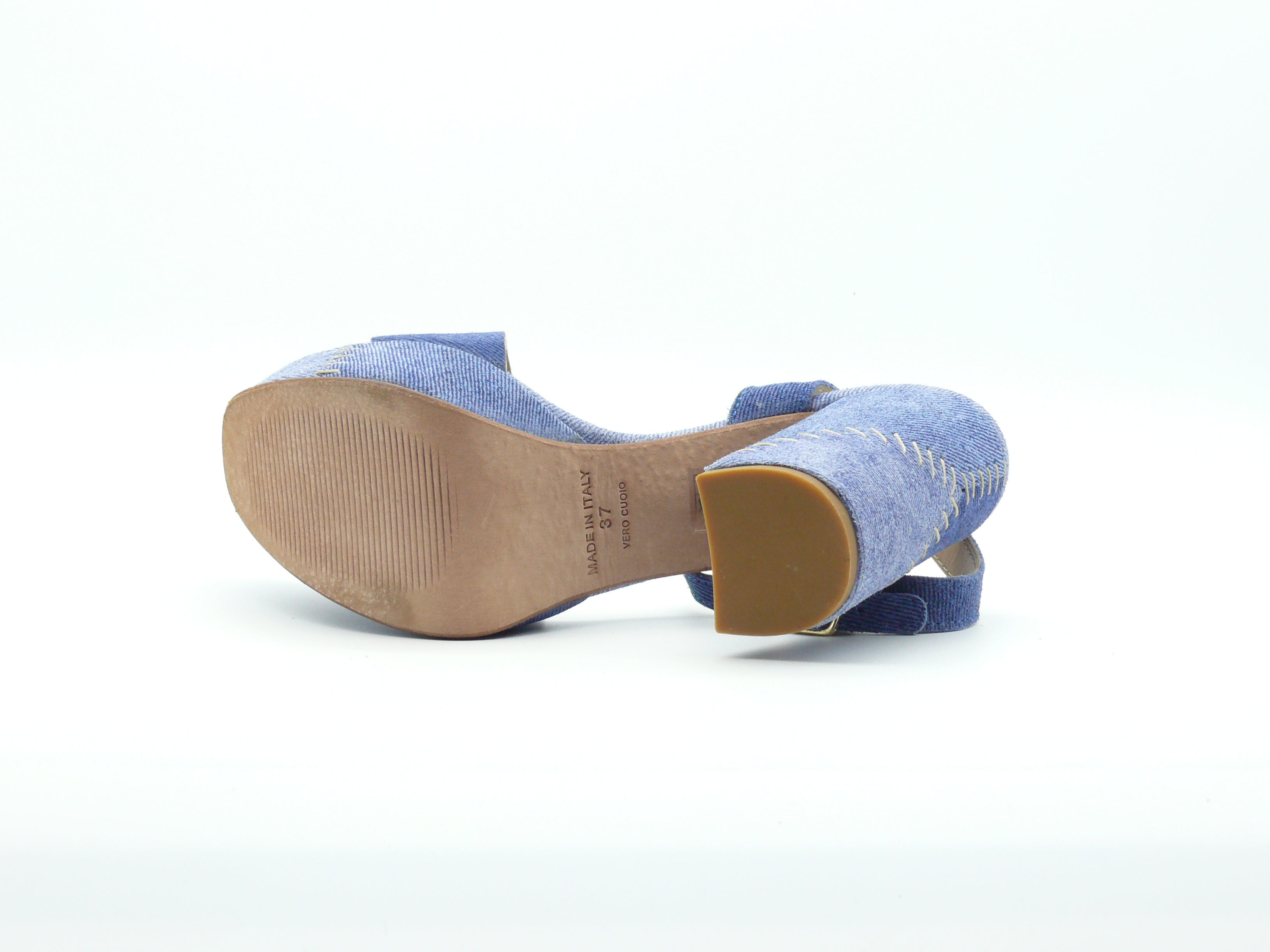 Fiorina S-152620PA1 Sandales Plateforme Femme Bleu Jean