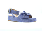 Fiorina PE Jeans Chiaro – Sandales plateforme femme