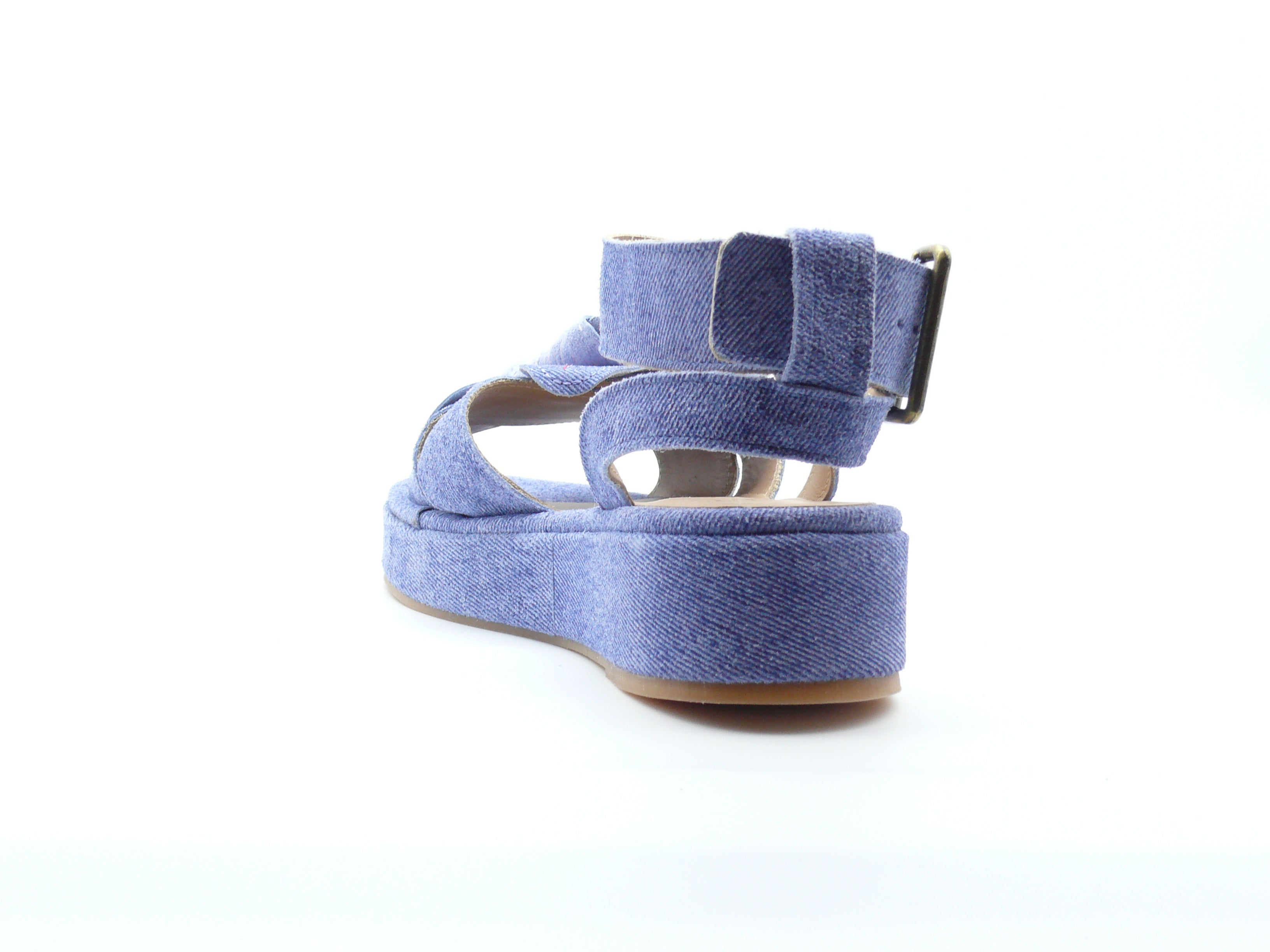 Fiorina PE Jeans Chiaro – Sandales plateforme femme