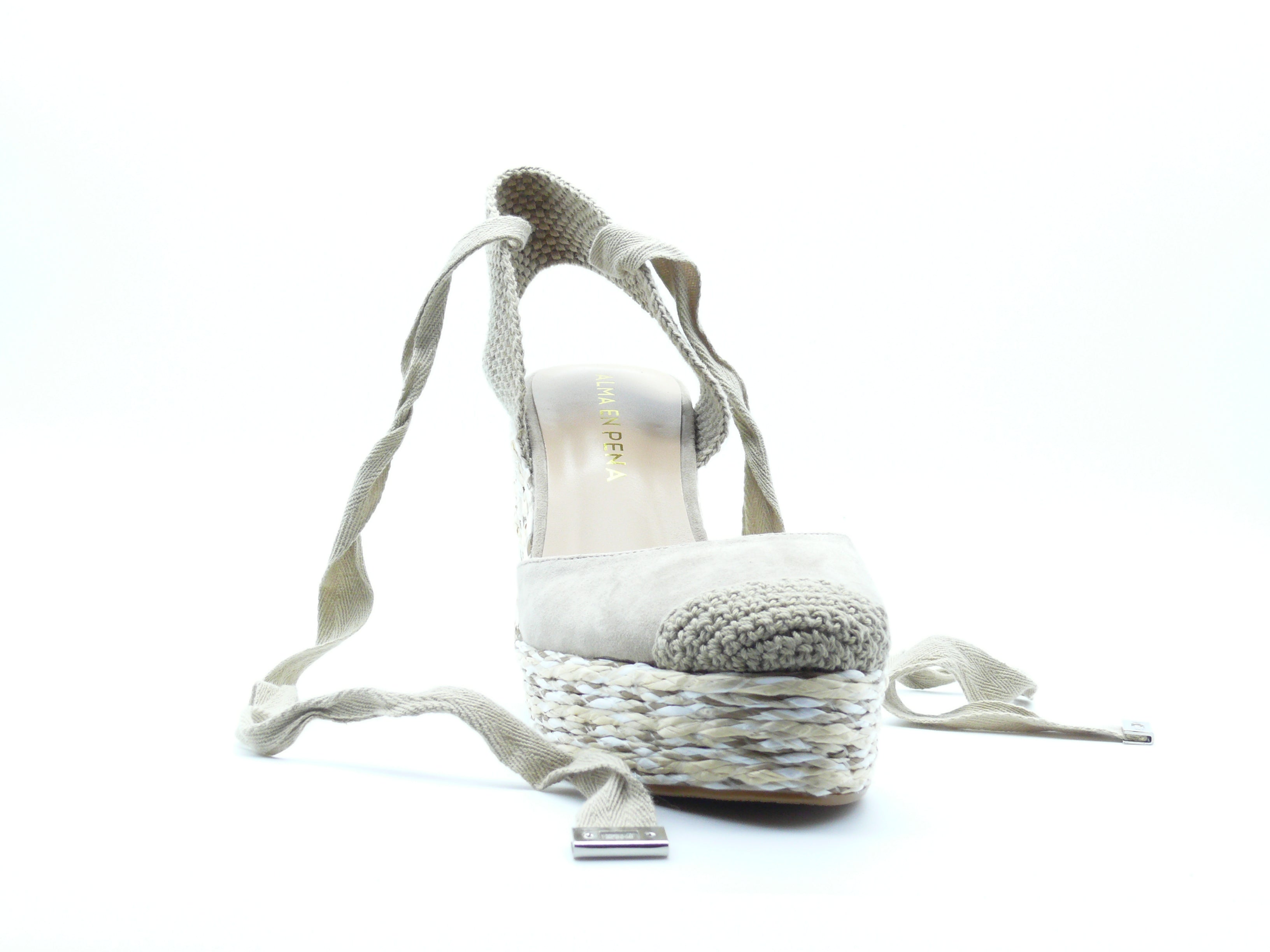 Alma en Pena Espadrilles Compensées Femme - Vison
