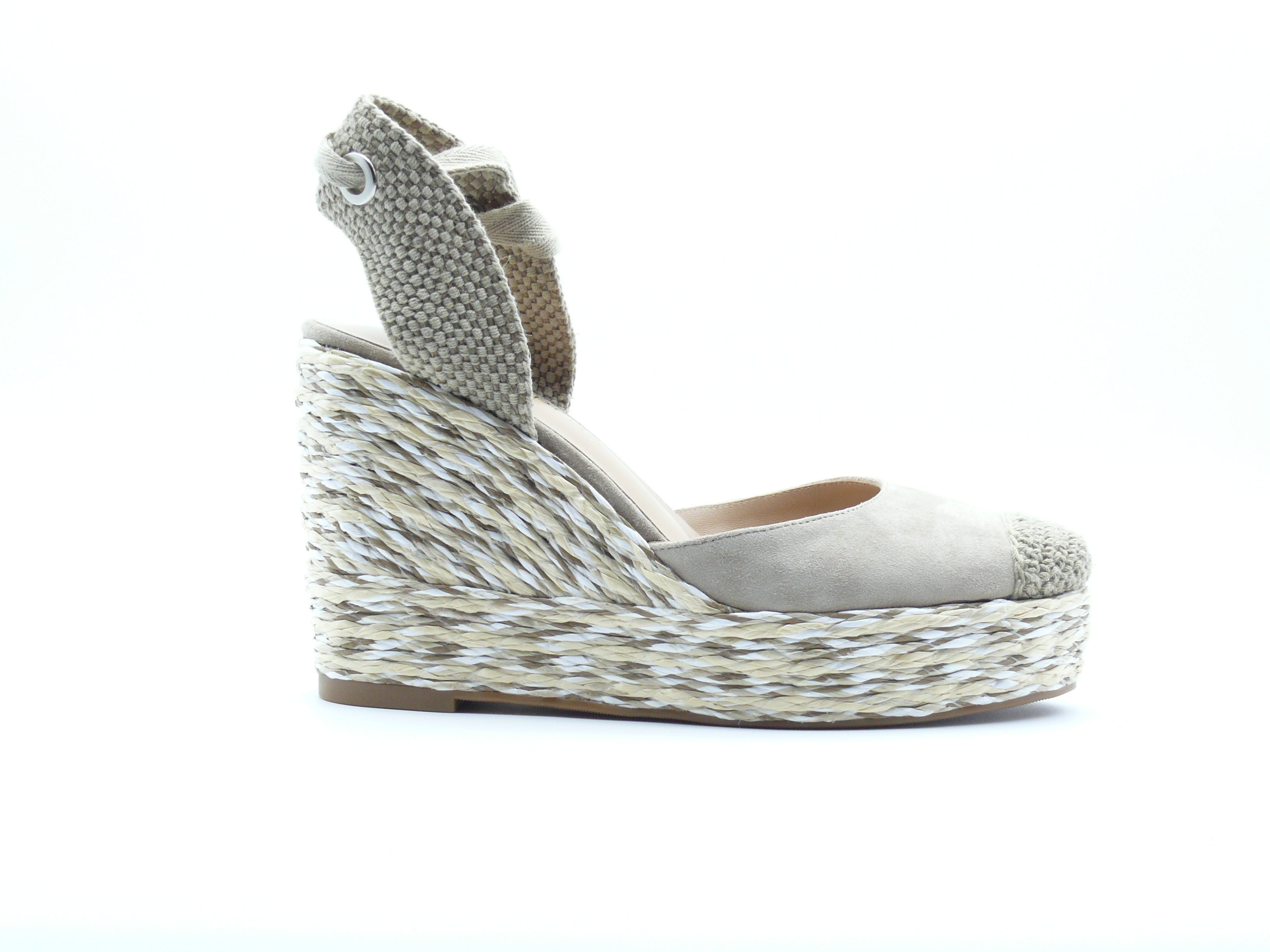 Alma en Pena Espadrilles Compensées Femme - Vison