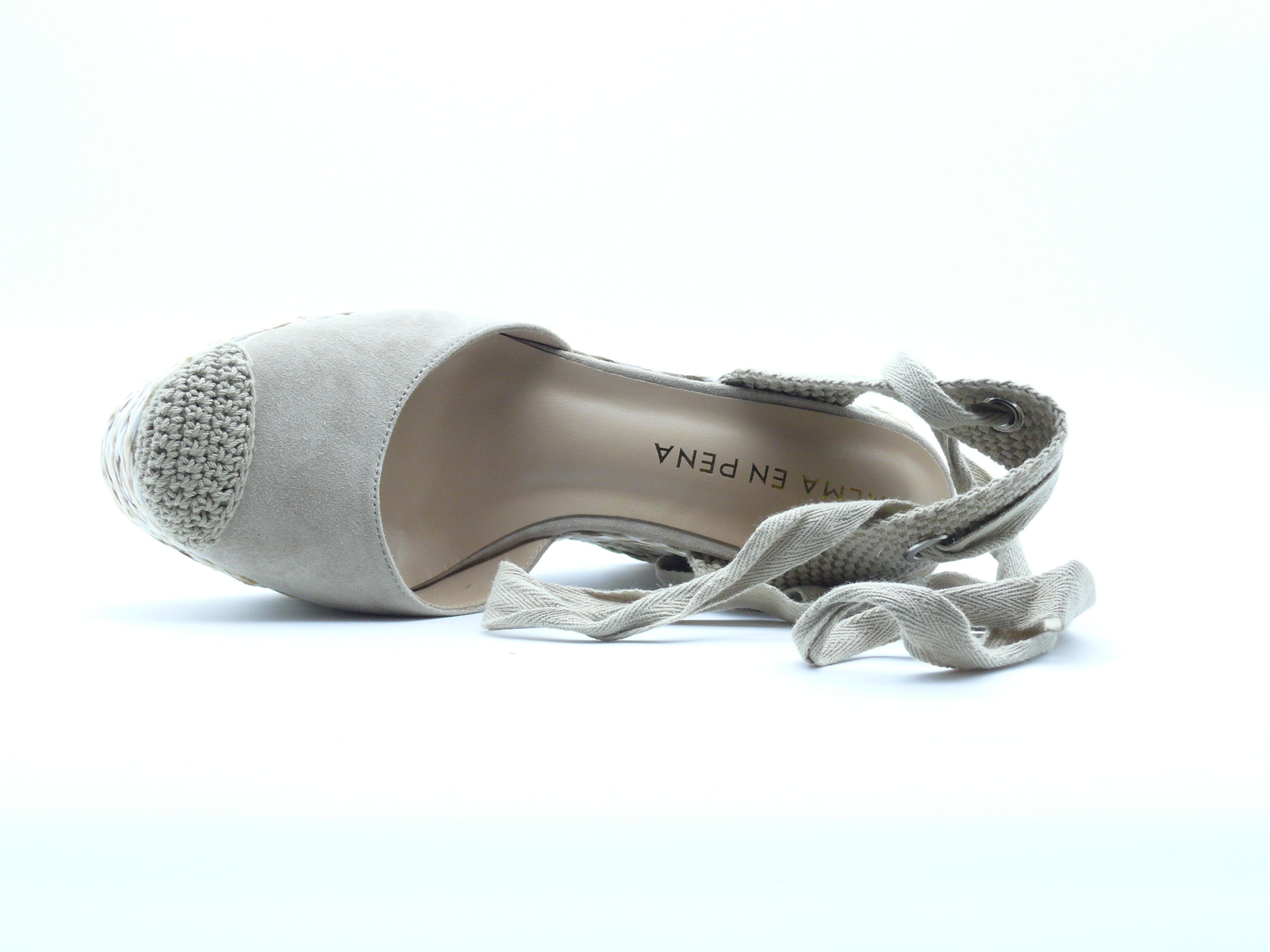 Alma en Pena Espadrilles Compensées Femme - Vison