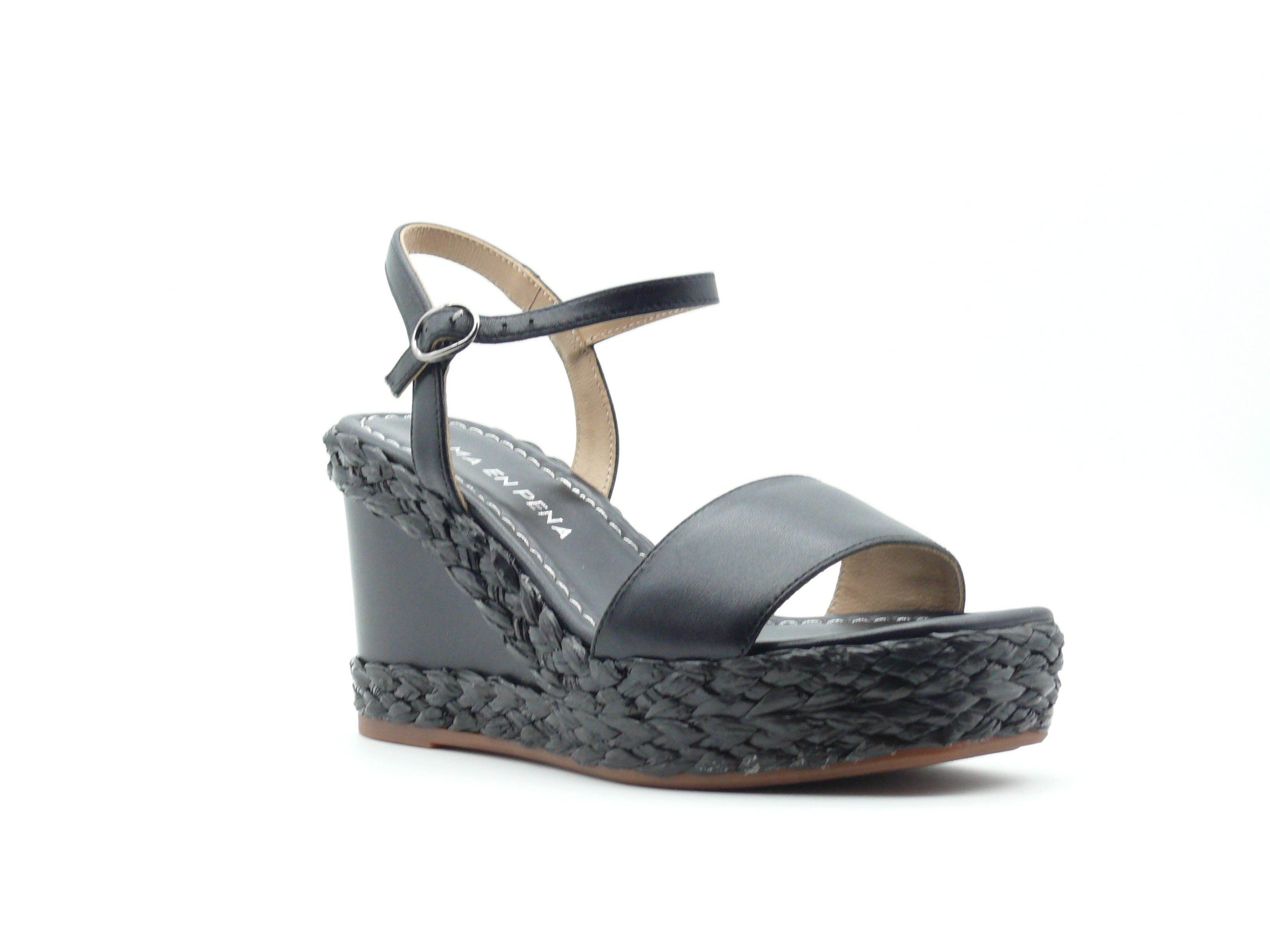 Alma en Pena V240975 – Sandales compensées Femme Black