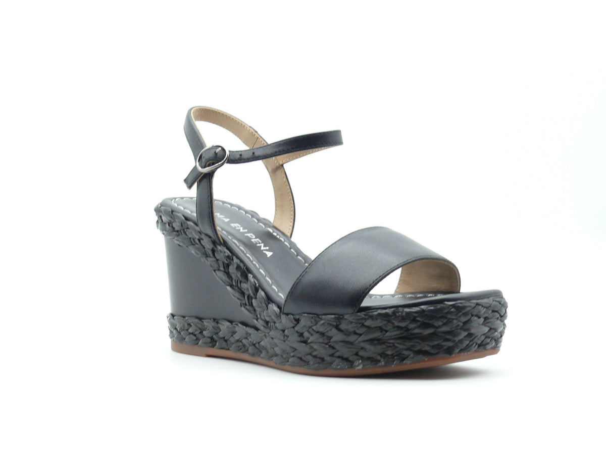 Alma en Pena V240975 – Sandales compensées Femme Black
