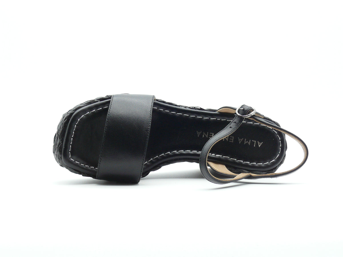 Alma en Pena V240975 – Sandales compensées Femme Black
