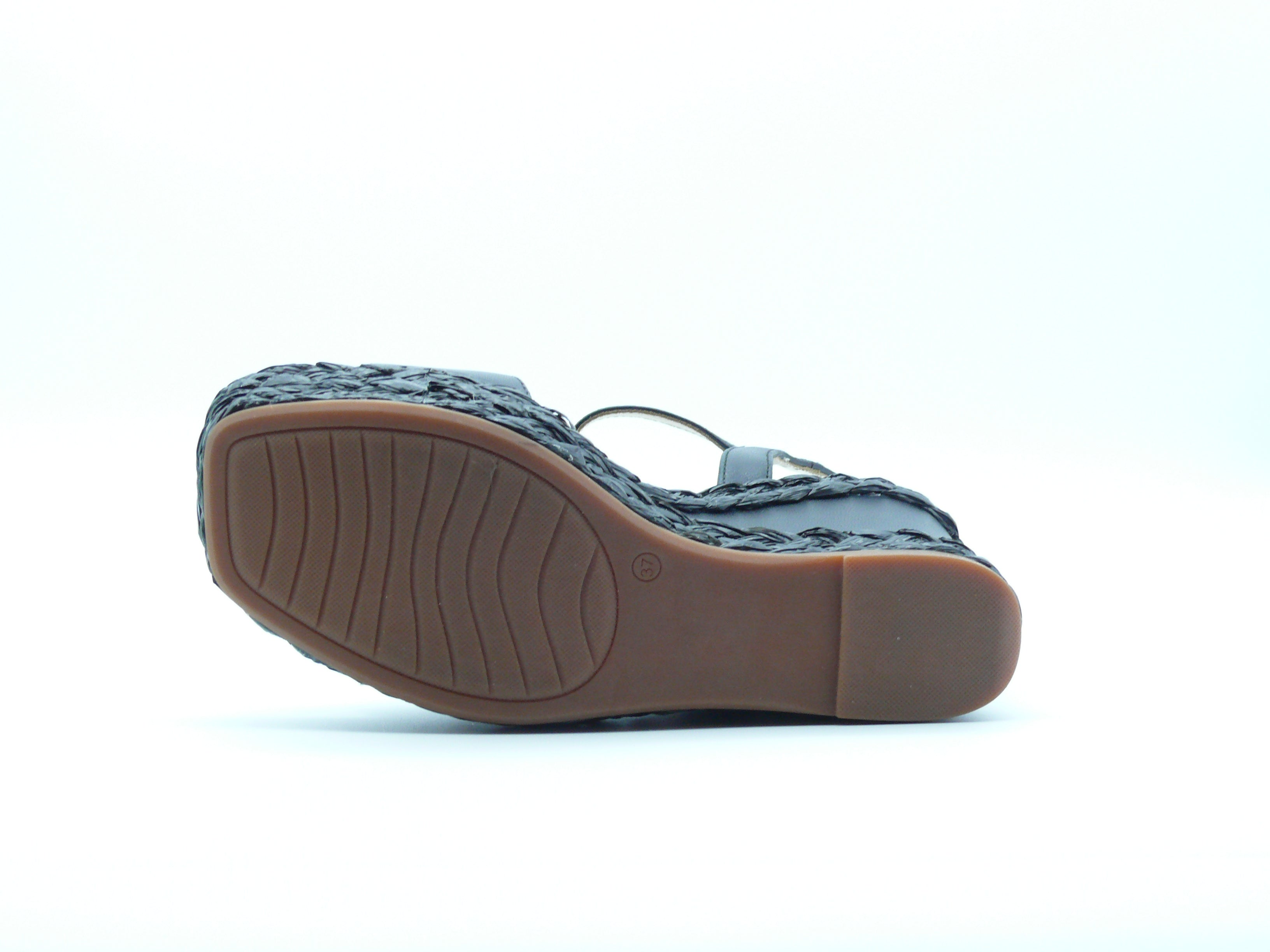 Alma en Pena V240975 – Sandales compensées Femme Black