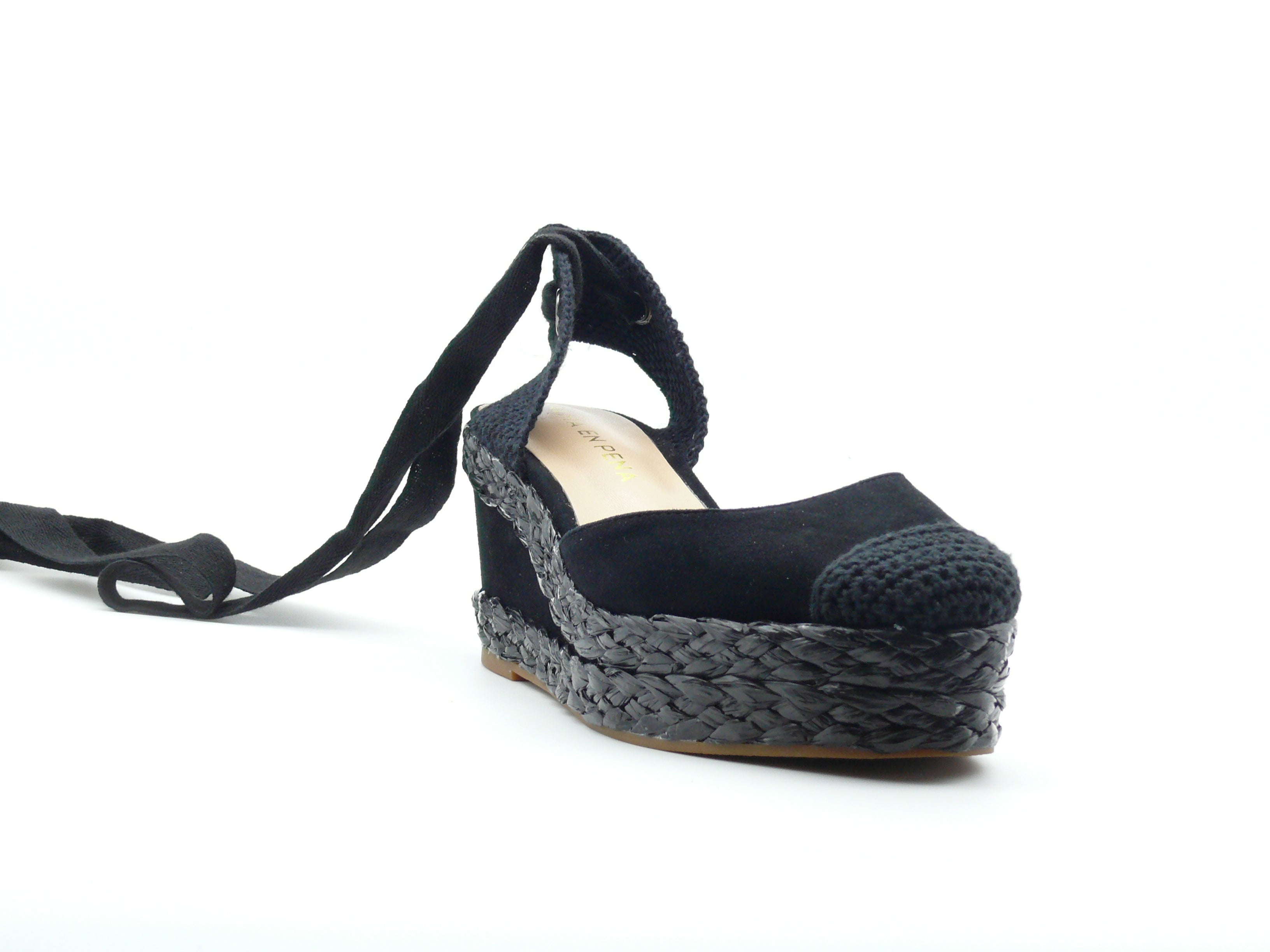 Alma en Pena V240930 Espadrilles Compensées Femme Black