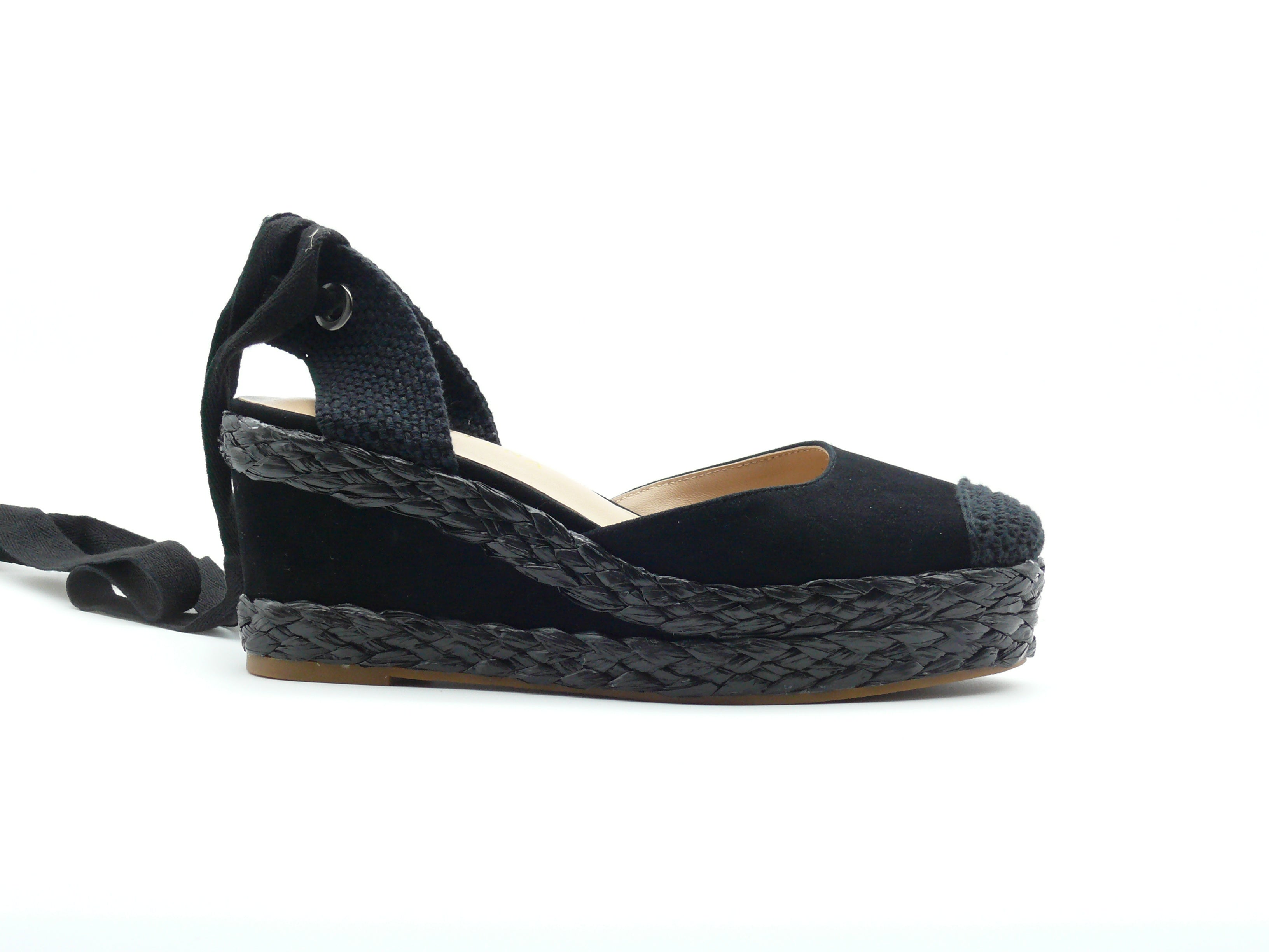 Alma en Pena V240930 Espadrilles Compensées Femme Black