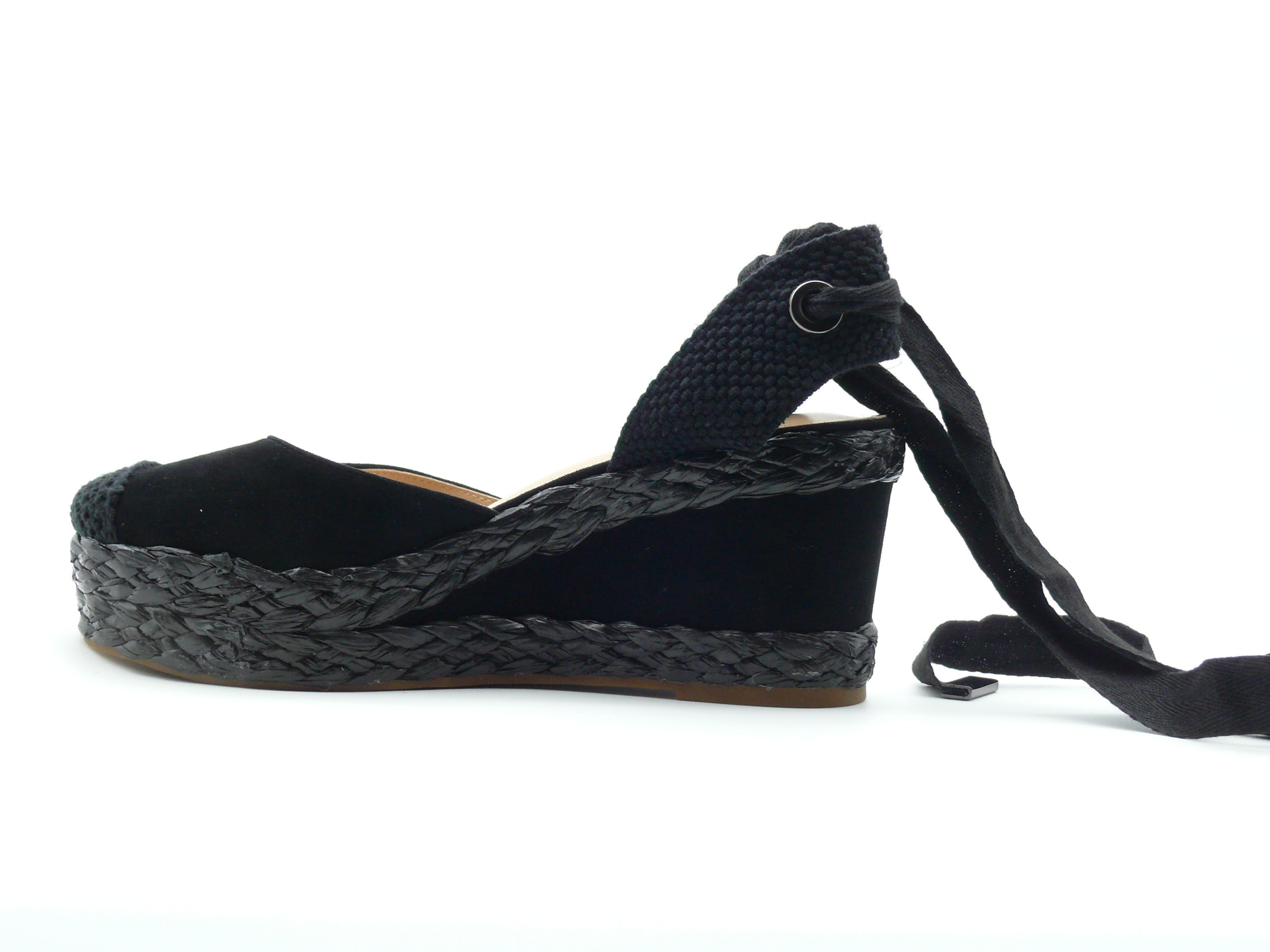 Alma en Pena V240930 Espadrilles Compensées Femme Black