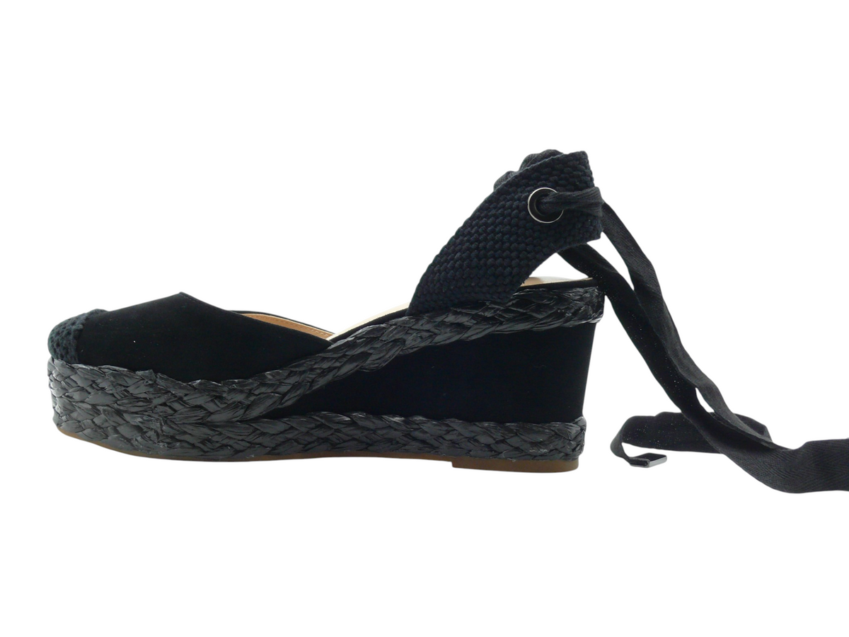 Alma en Pena V240930 Espadrilles Compensées Femme Black
