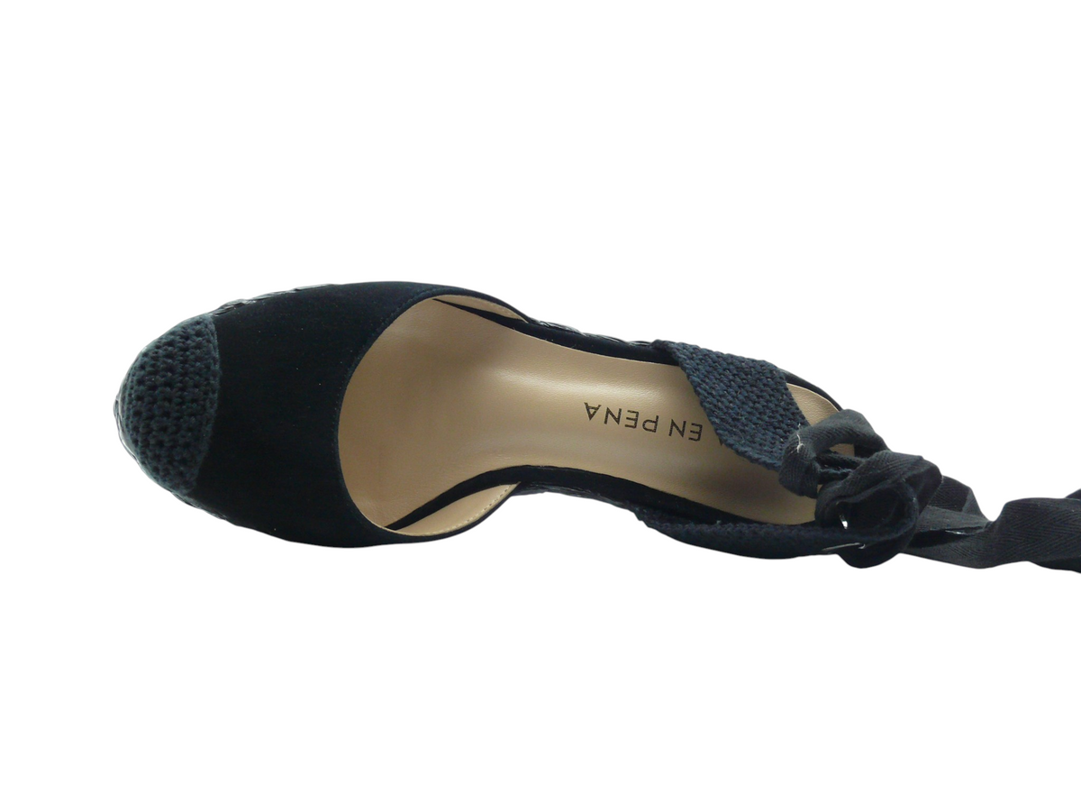 Alma en Pena V240930 Espadrilles Compensées Femme Black