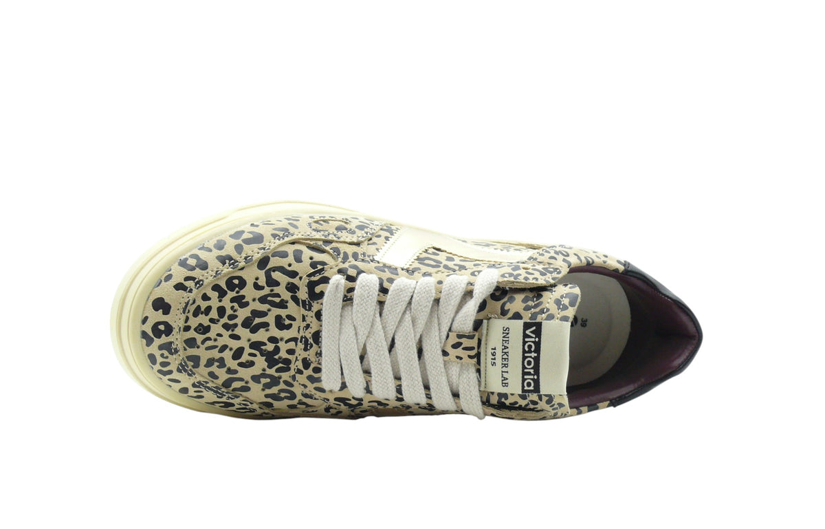 Victoria Seul Serraje Animal Print – Baskets Femme