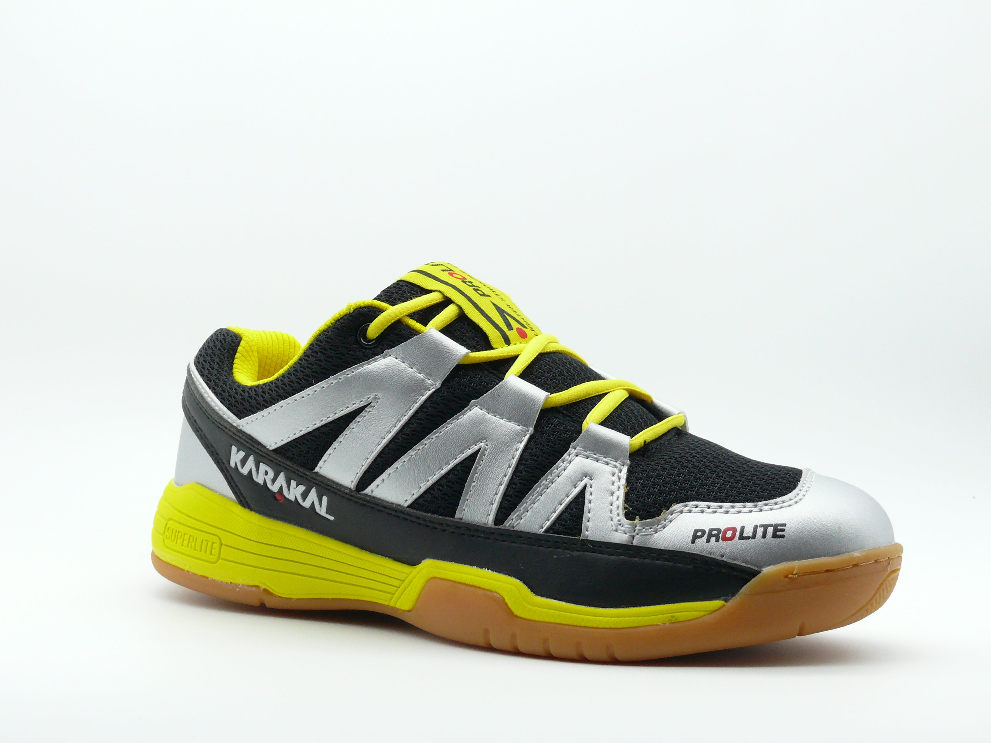 Karakal ProLite Silver/Yellow - Baskets indoor Unisexe