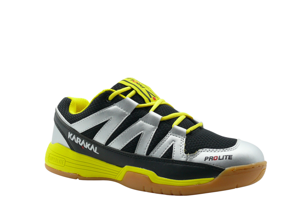Karakal ProLite Silver/Yellow - Baskets indoor Unisexe