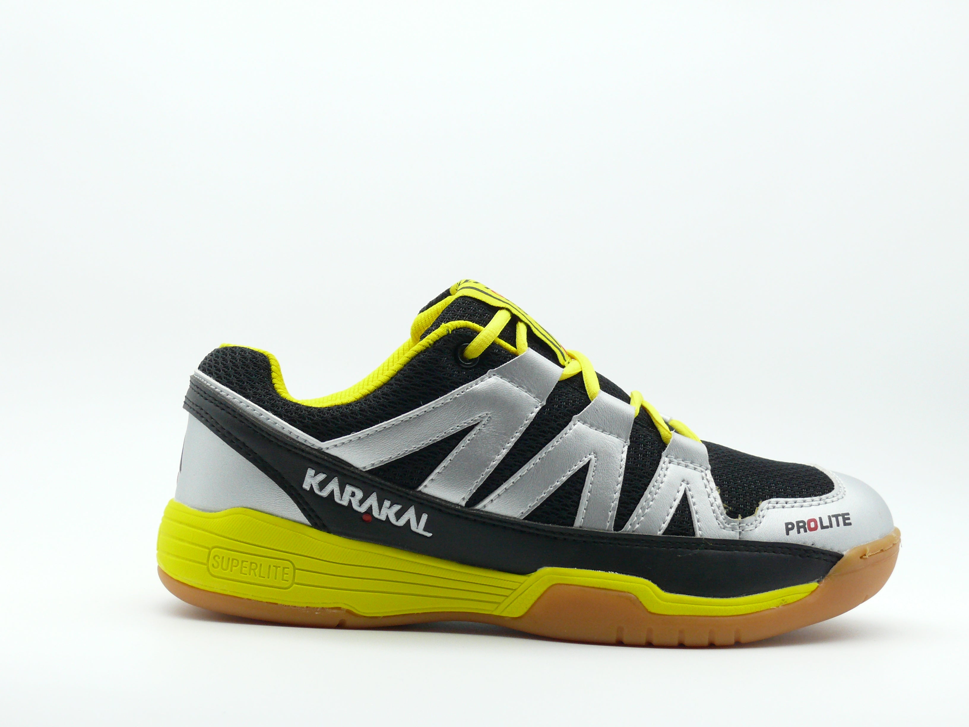Karakal ProLite Silver/Yellow - Baskets indoor Unisexe