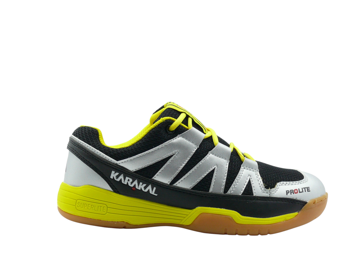 Karakal ProLite Silver/Yellow - Baskets indoor Unisexe