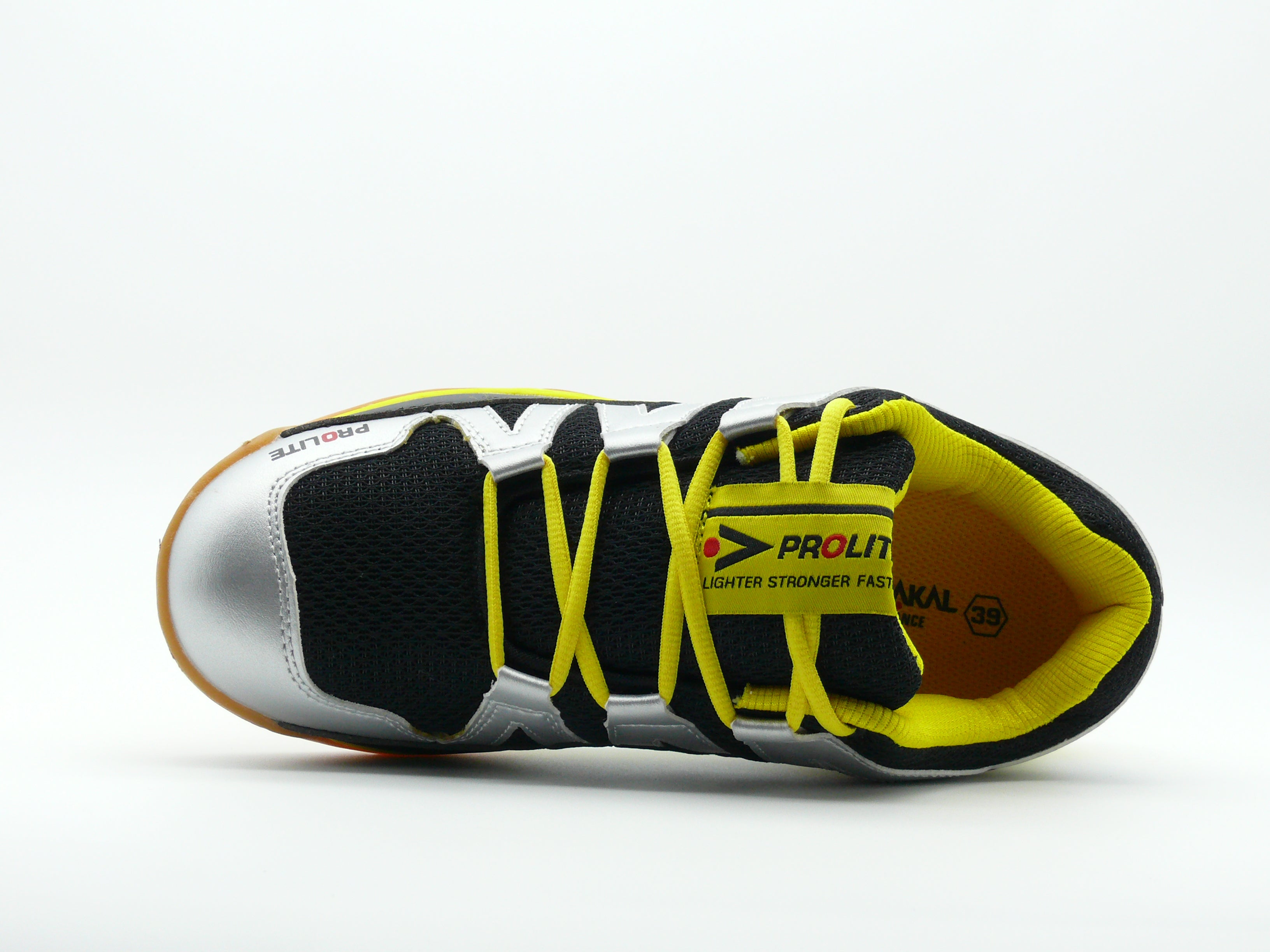 Karakal ProLite Silver/Yellow - Baskets indoor Unisexe