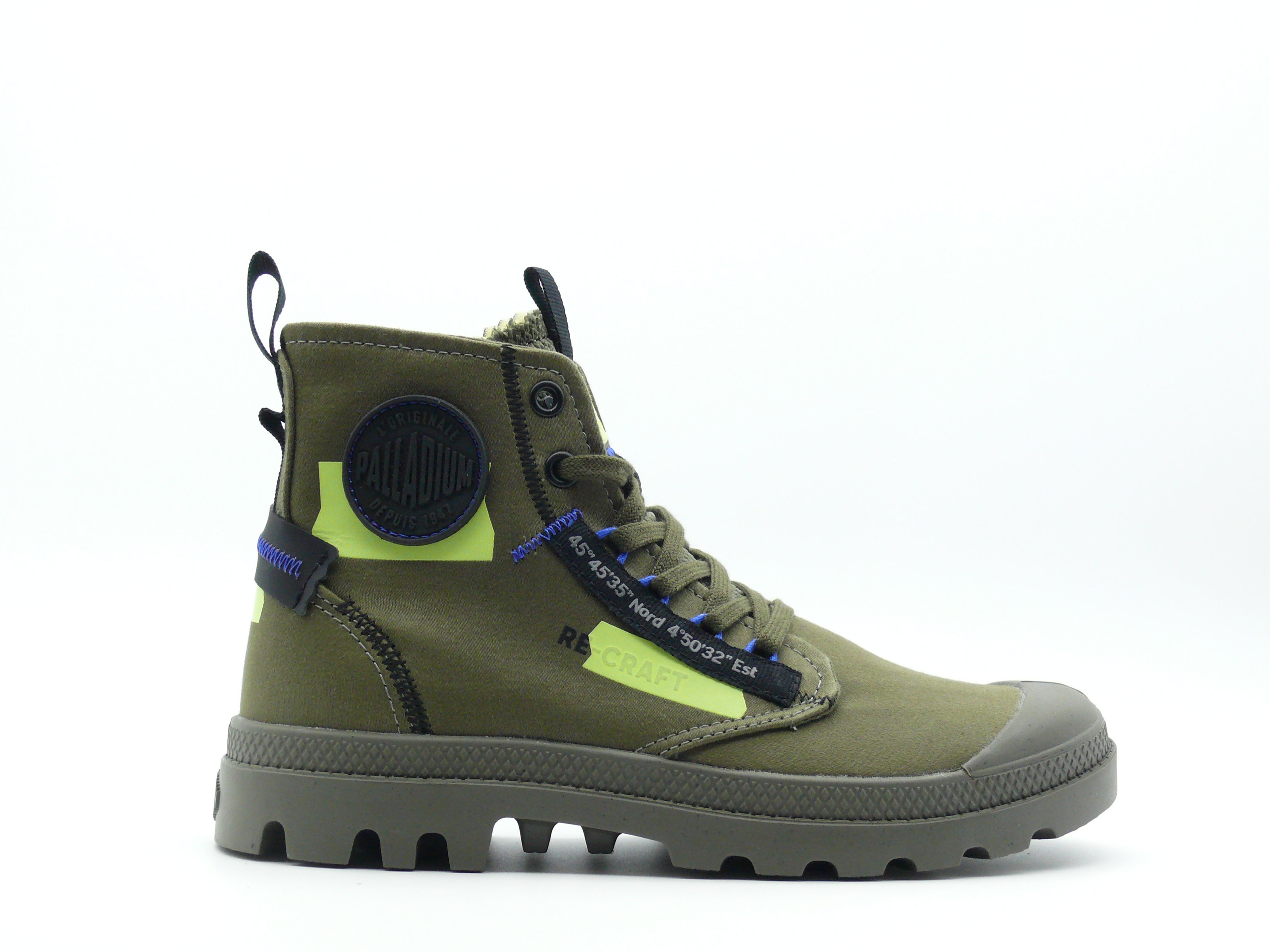 Palladium Pampa Hi Re-Craft Olive Night - Mixte