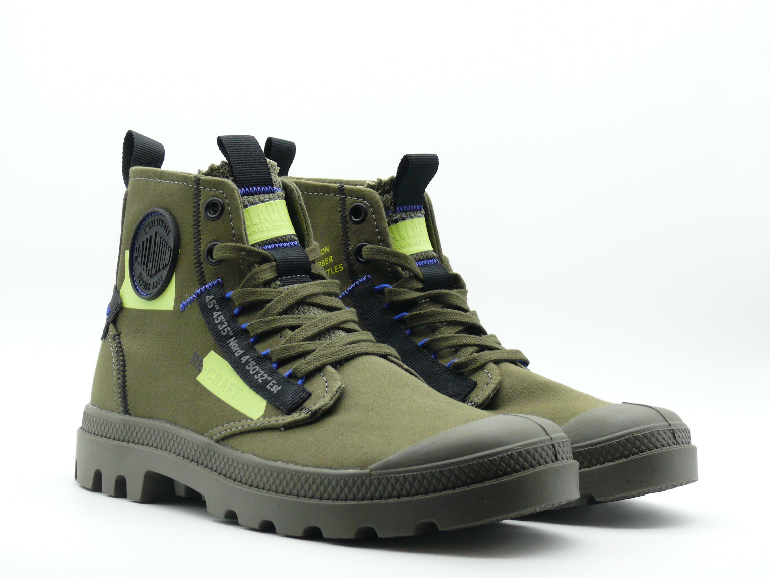 Palladium Pampa Hi Re-Craft Olive Night - Mixte