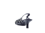 ASH Bizarre Escarpins Slingback Cuir Noir Clouté