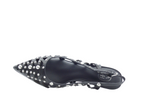 ASH Bizarre Escarpins Slingback Cuir Noir Clouté