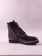 Boots femme Regard Roquano bronze vernis taupe Pointure 38