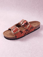 Mules femme Bio-Gold ART 1018 Pitone Corallo orange 38