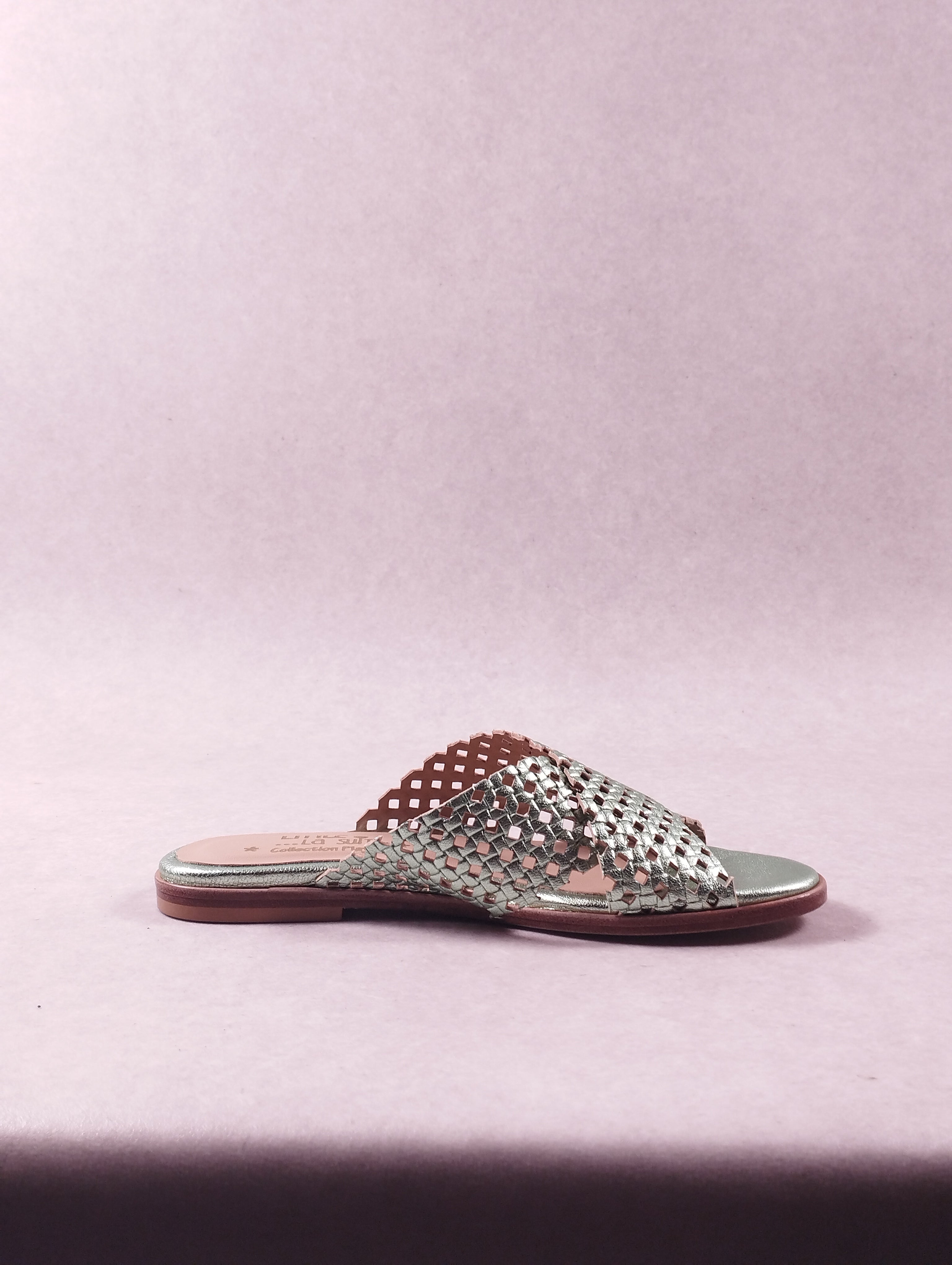 Sandales femme Little La Suite 1253.02 Mica Perfo vert métallisé Pointure 37