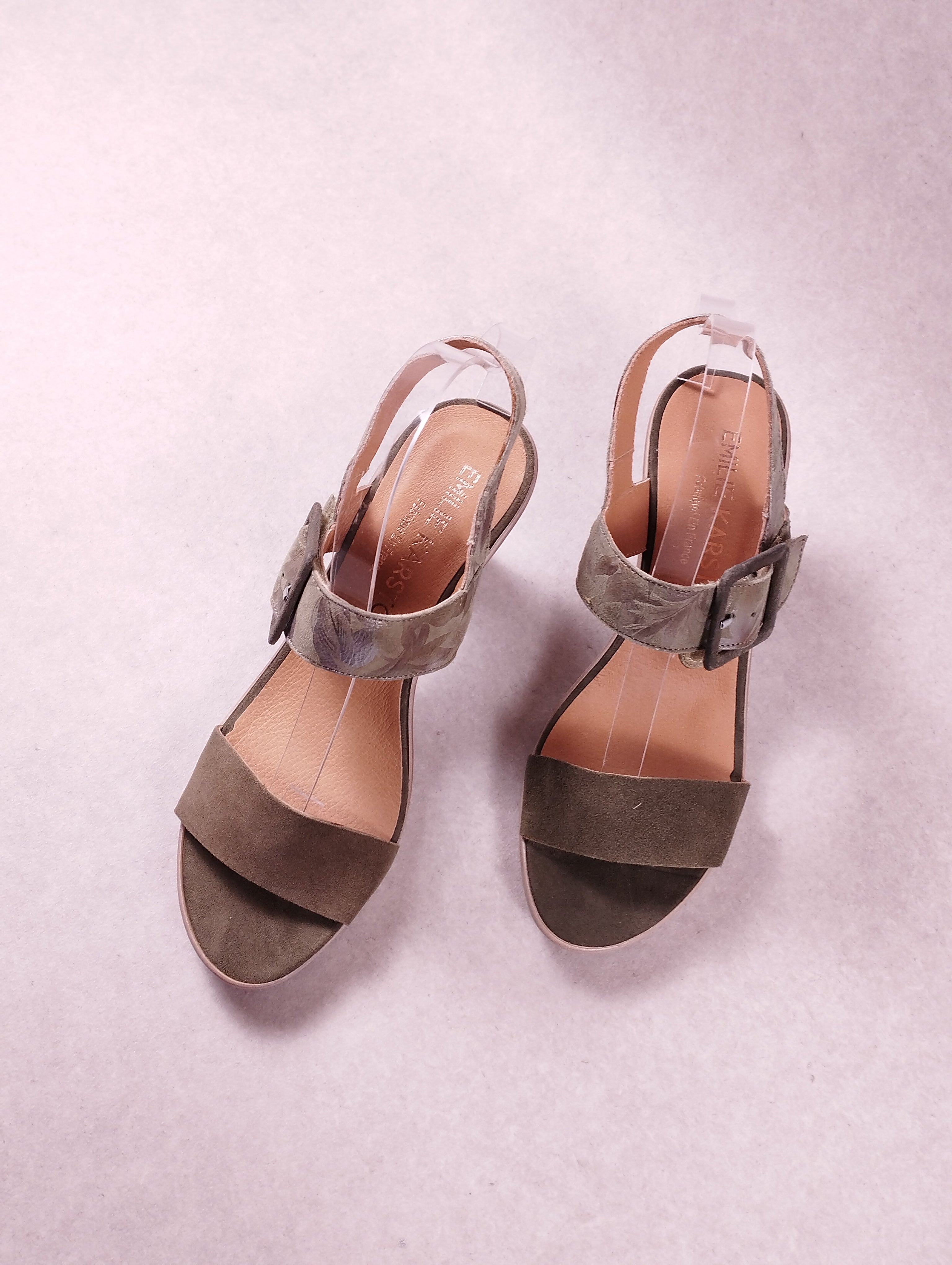 Sandales femme Emilie Karston Ruzee kaki 39
