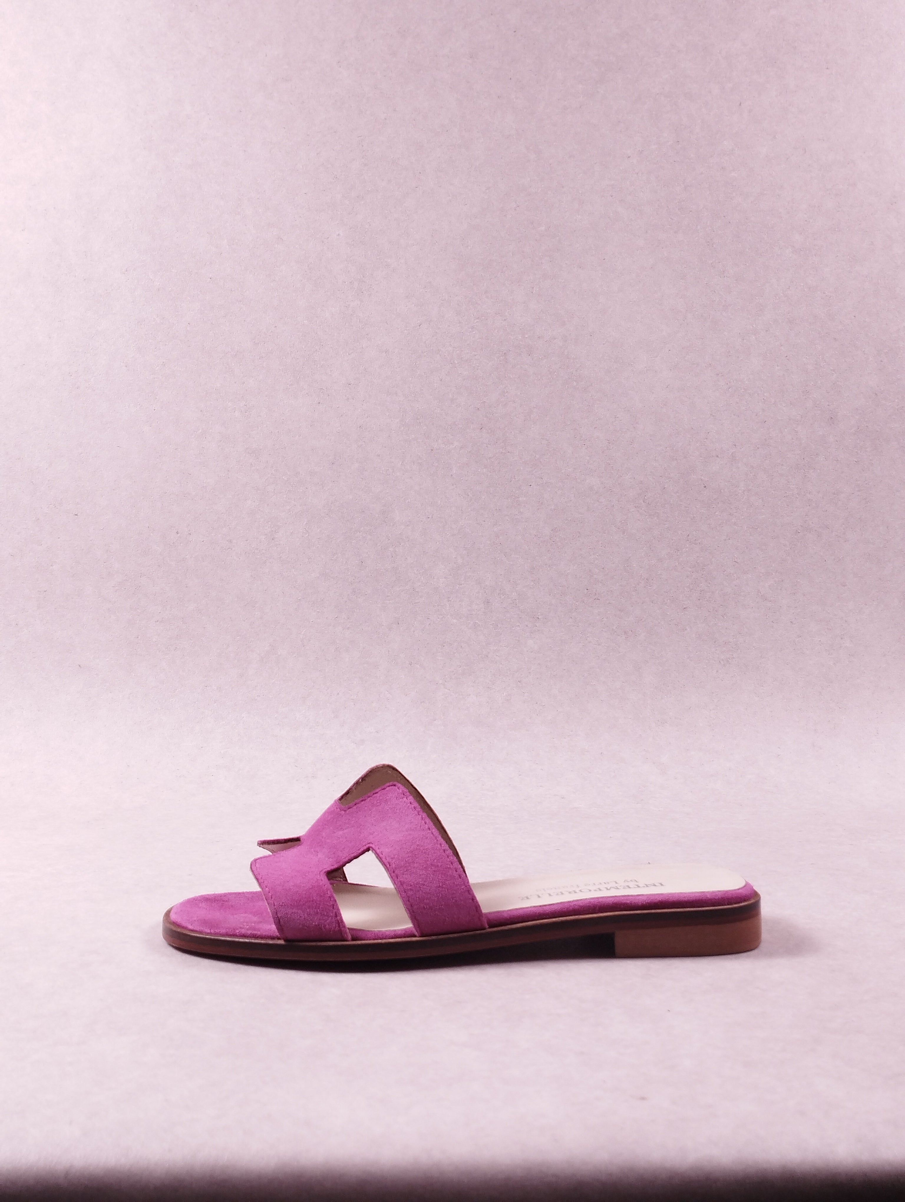 Mules femme Intemporelle by Francis Larre velours fuchsia Pointure 38
