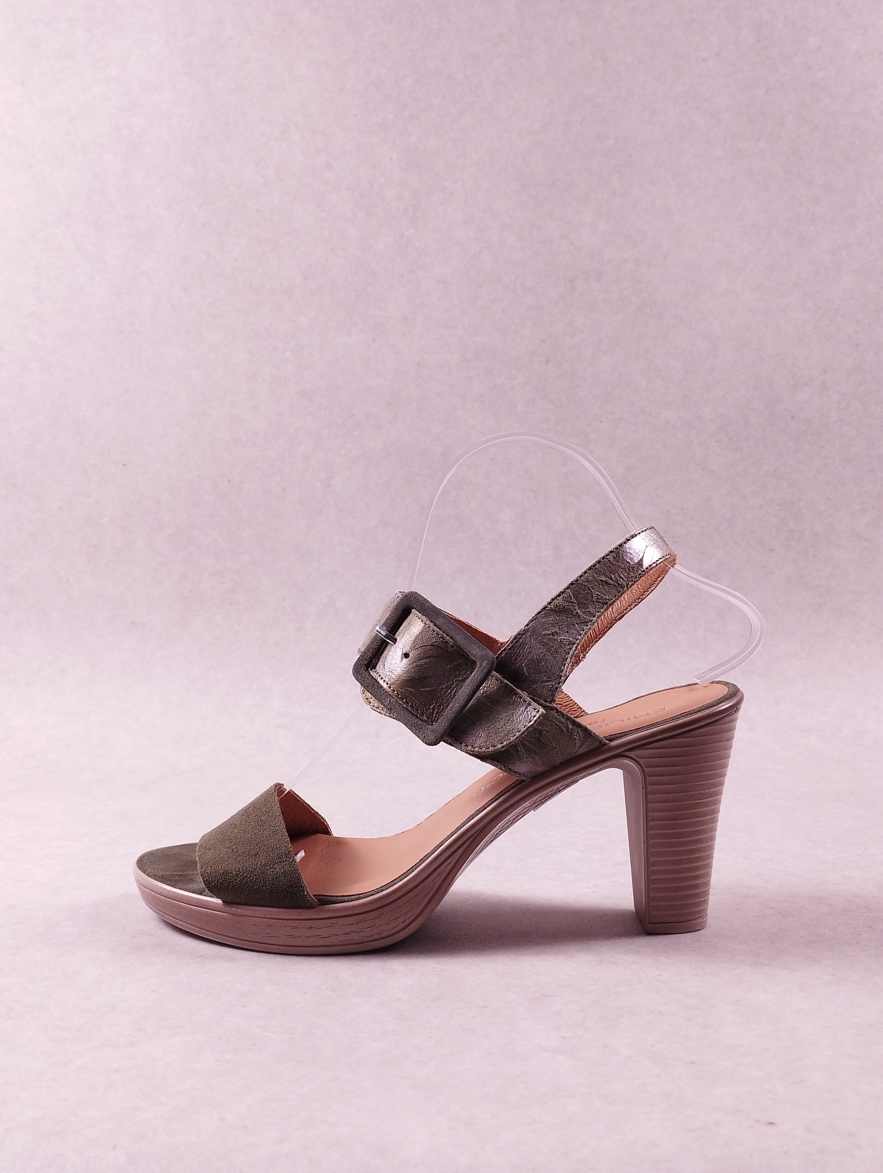 Sandales femme Emilie Karston Ruzee kaki 39
