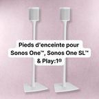 Lot de 2 pieds d’enceinte Sanus pour Sonos One / One SL / Play:1 blanc