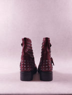 Boots femme Lola Cruz 109T16HS rouge bordeaux Pointure 37