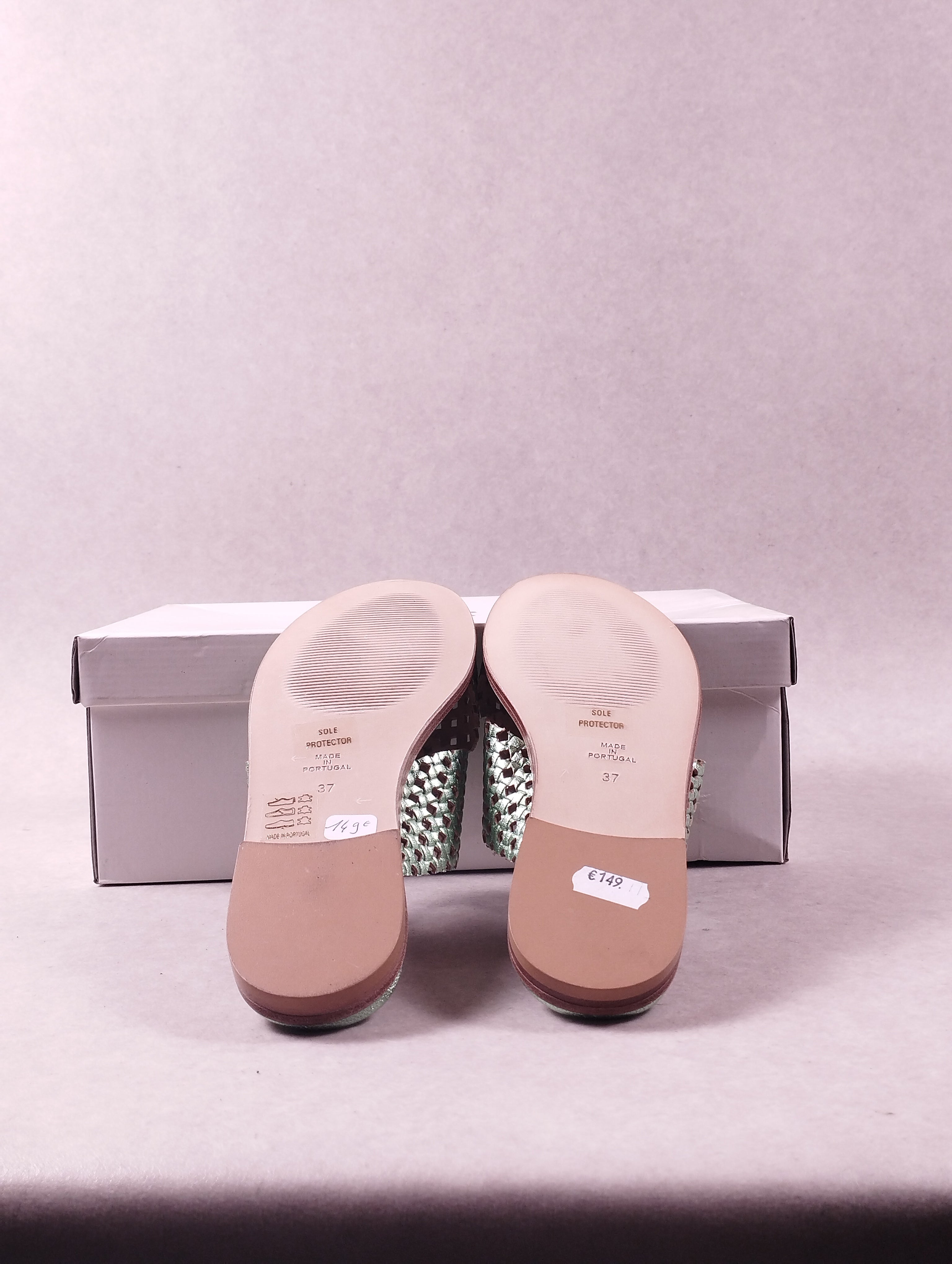 Sandales femme Little La Suite 1253.02 Mica Perfo vert métallisé Pointure 37