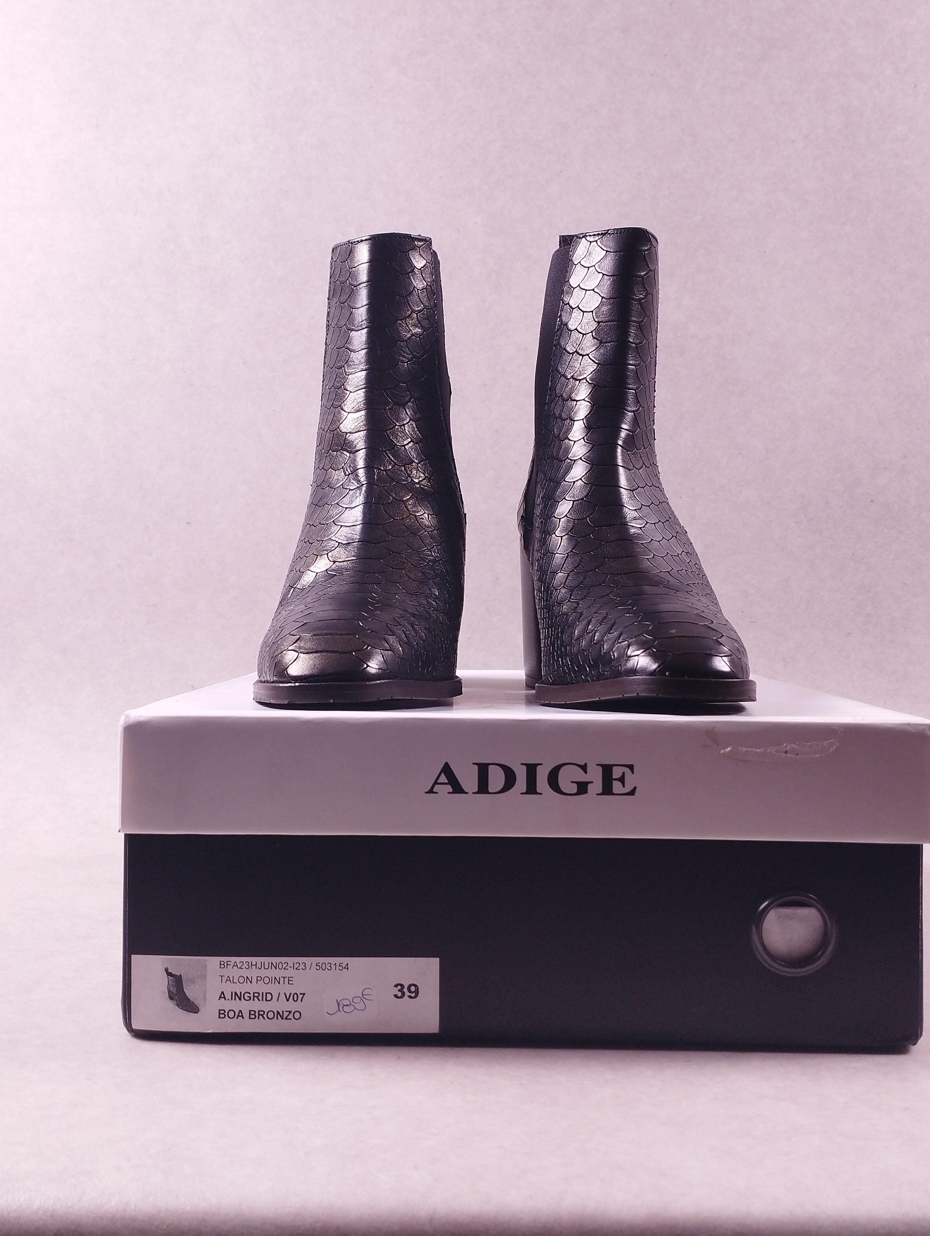 Boots femme Adige A.Ingrid V07 bronze 39